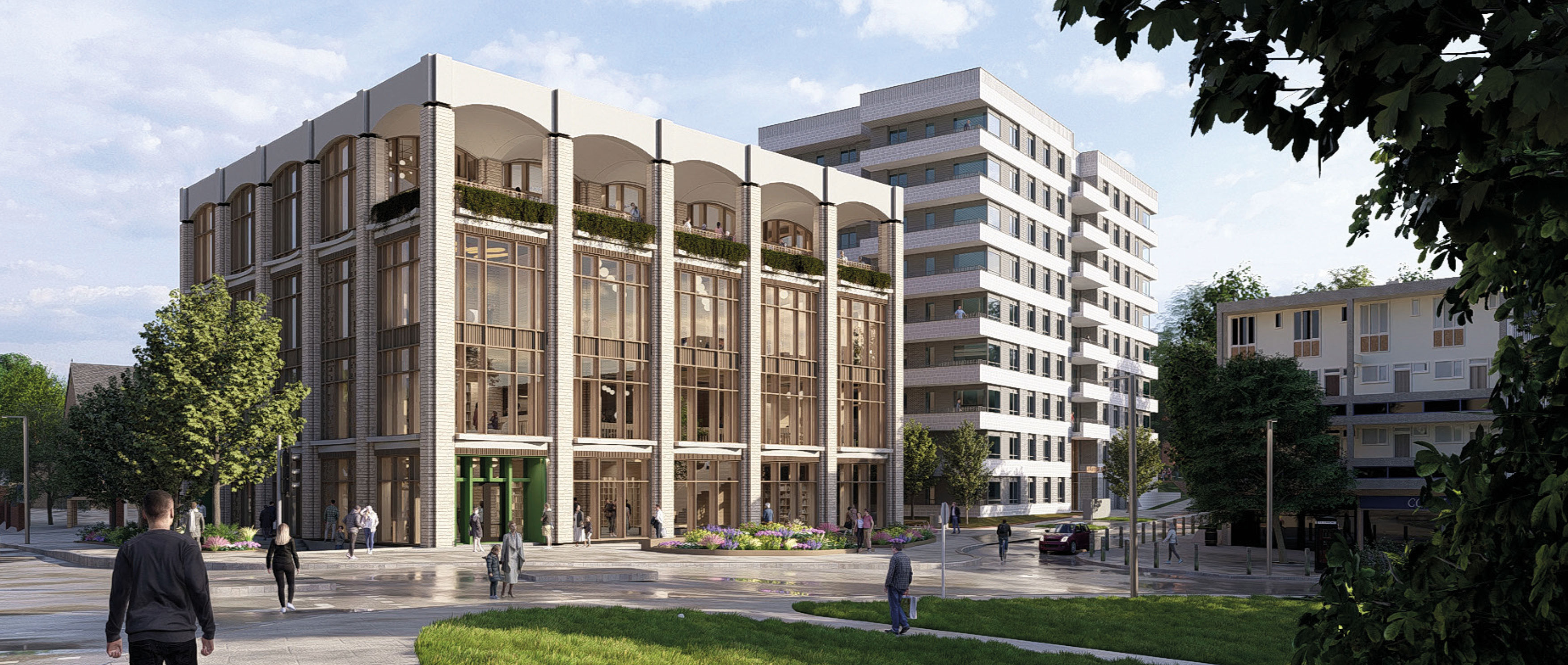 Computer generated illustration of a new gateway building