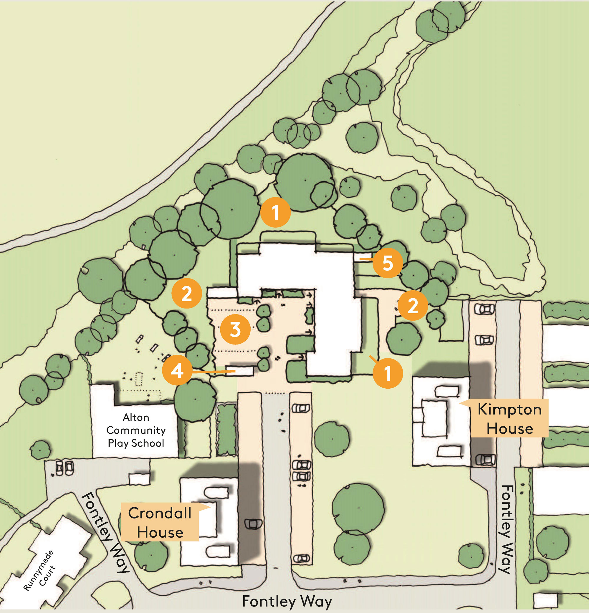 Fontley Way Map